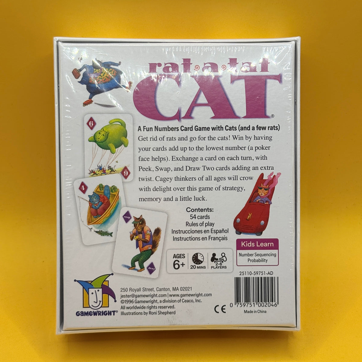 Gamewright Rat-a-Tat Cat Card Game Ages 6+