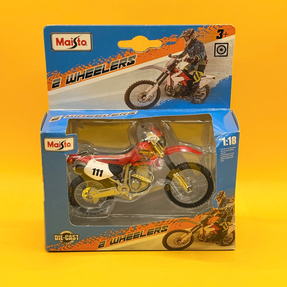 Maisto 2 Wheelers Die-Cast Dirt Bike Model 1:18 Scale