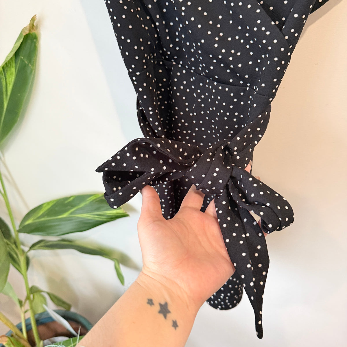 Pagani Black and White Polka Dot Playsuit Size 14