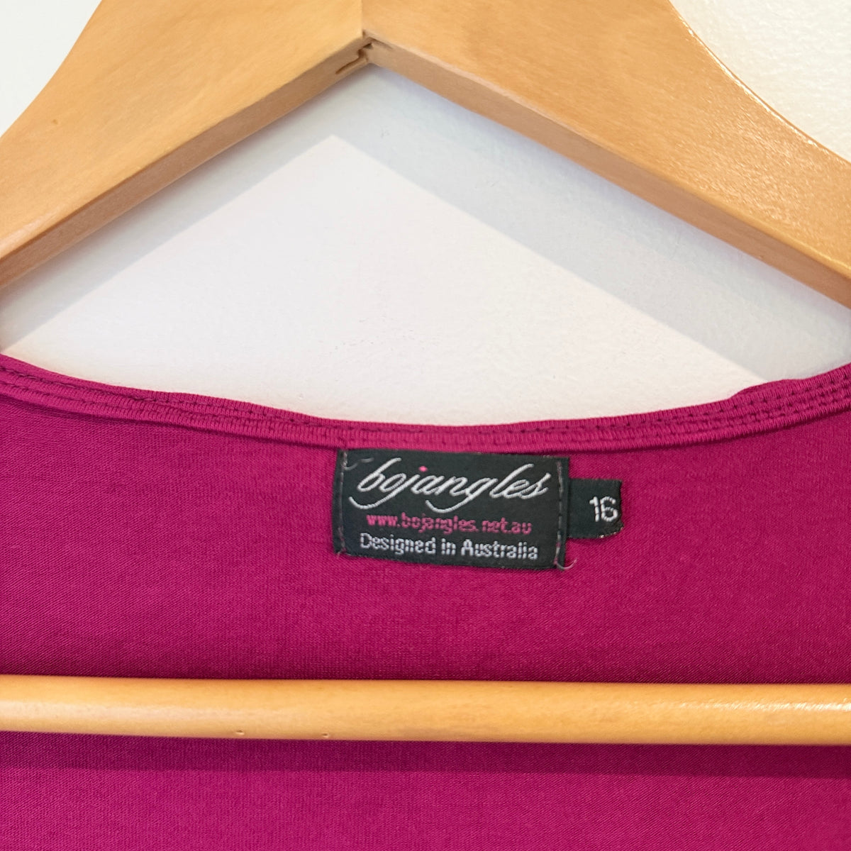 Bojangles Magenta Ruffle Trim Sleeveless Top Size 16
