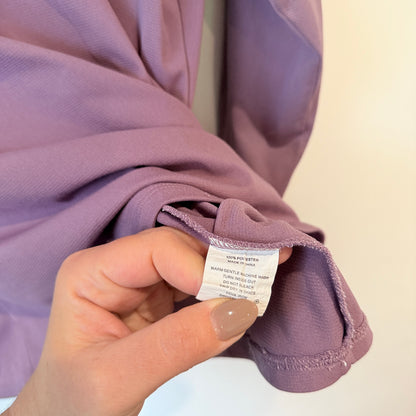 Ignite Dusty Purple Cowl Neck Long Sleeve Top Size XL