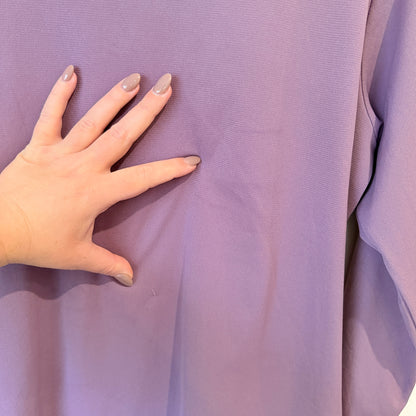 Ignite Dusty Purple Cowl Neck Long Sleeve Top Size XL