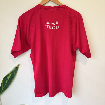 Biz Collection Red Lumley Print Sports Tee Size M