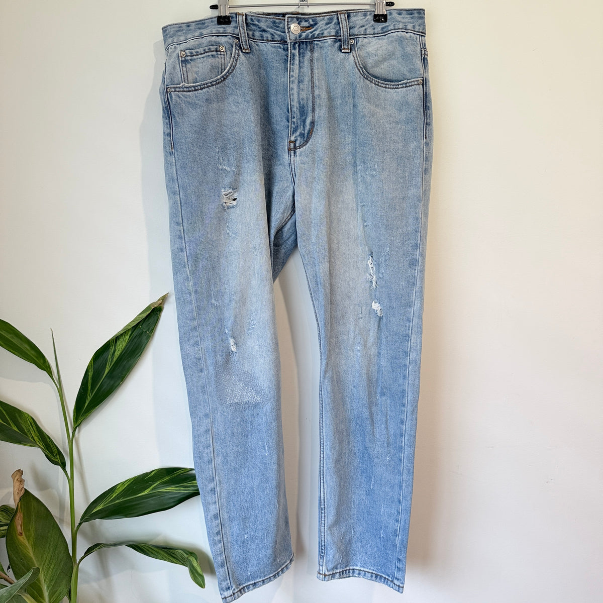 Absent Light Wash Kennedy Dad Jeans Size 34