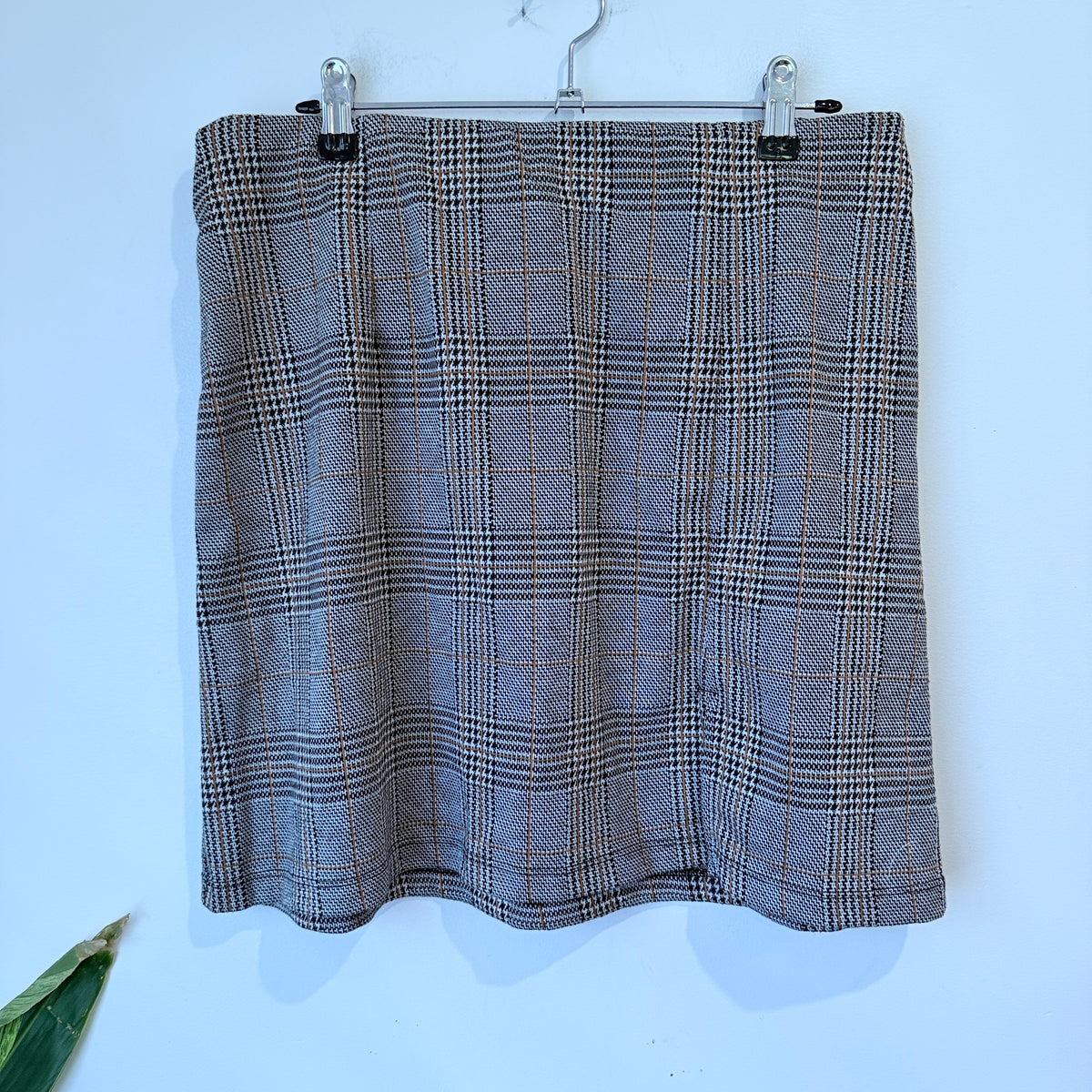 Anko Grey and Tan Check Skirt Size 14