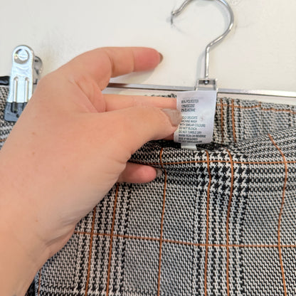 Anko Grey and Tan Check Skirt Size 14