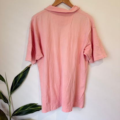 Country Road Pink Cotton Polo Shirt Size L