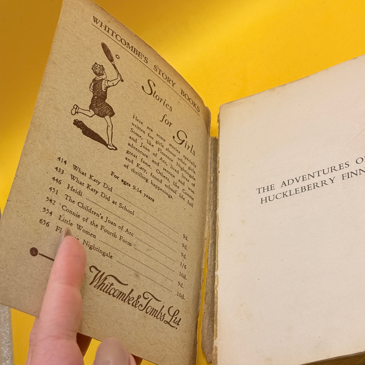 The Adventures of Huckleberry Finn by Mark Twain (Whitcombe’s Story Books, undated)