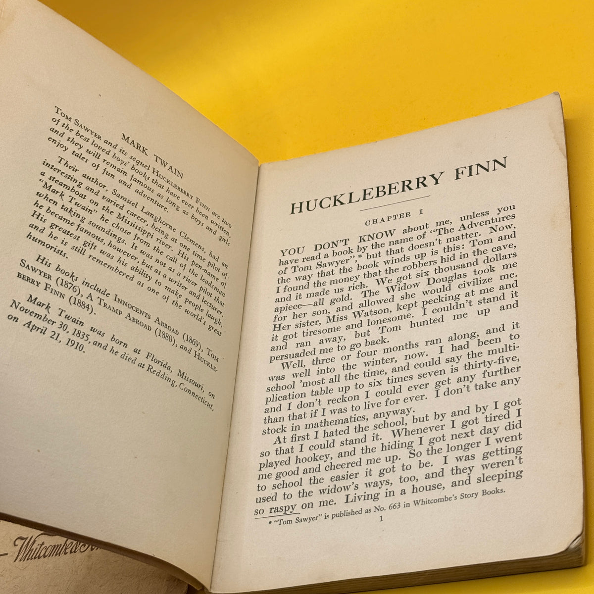 The Adventures of Huckleberry Finn by Mark Twain (Whitcombe’s Story Books, undated)