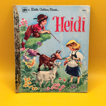 Vintage Golden Book: Heidi by Johanna Spyri (1954)