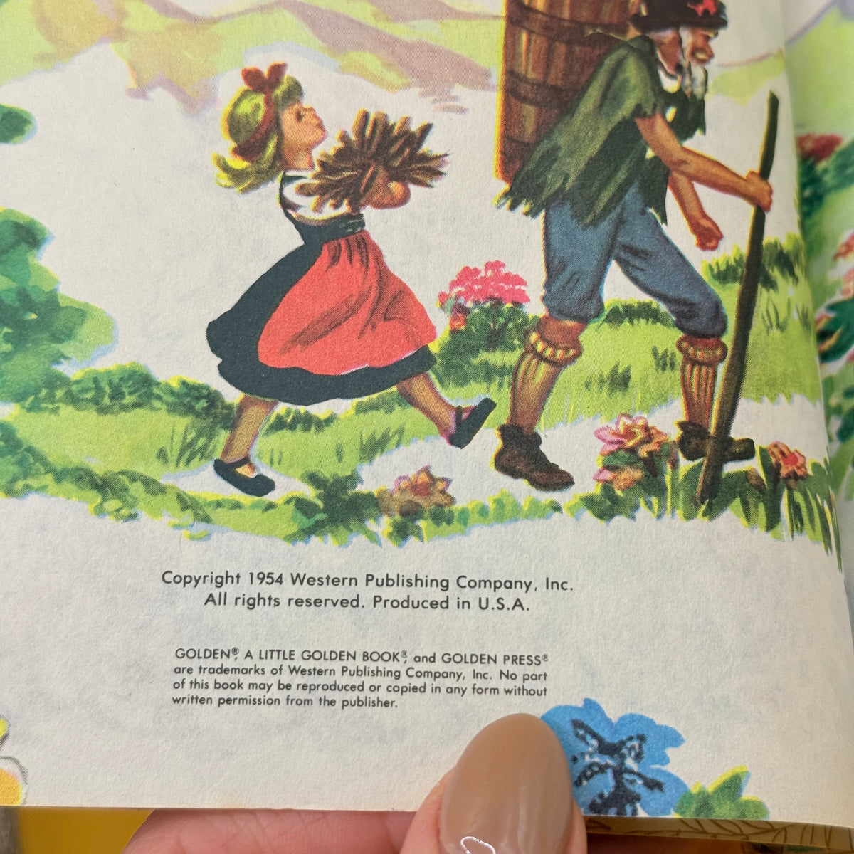 Vintage Golden Book: Heidi by Johanna Spyri (1954)