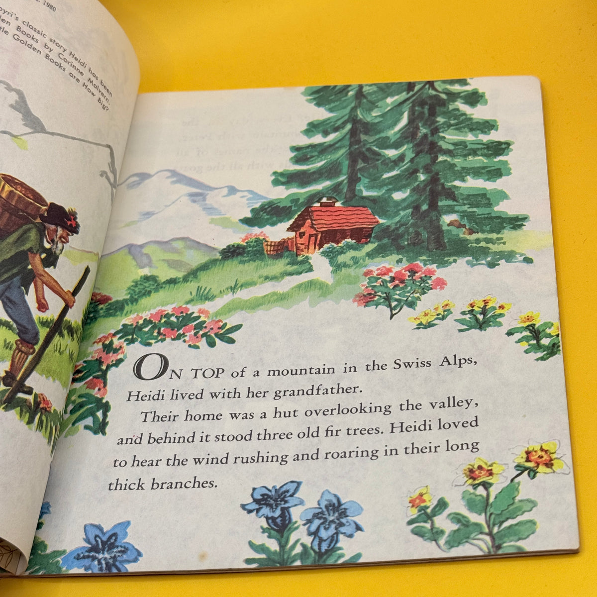 Vintage Golden Book: Heidi by Johanna Spyri (1954)