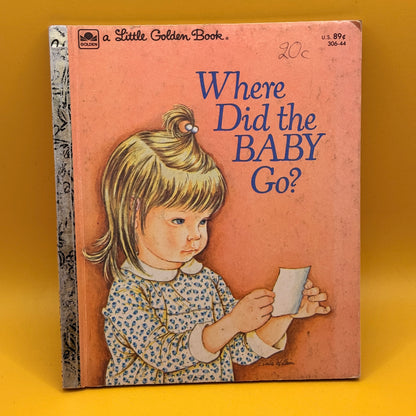 Vintage Golden Book: Where Did the Baby Go? by Sheila Hayes (1974)