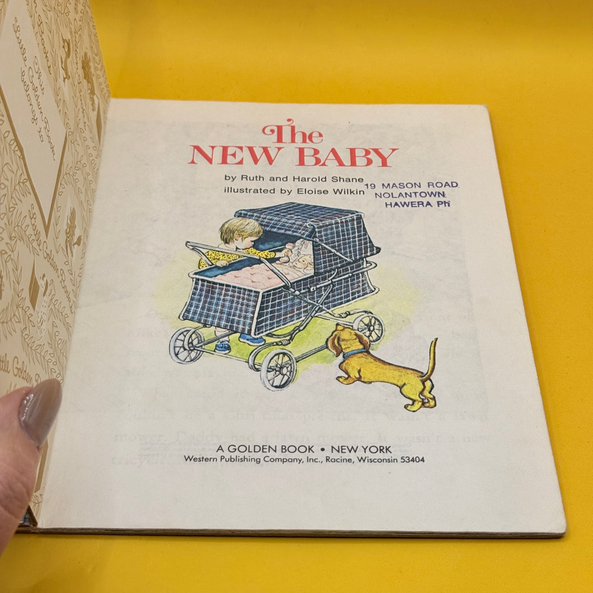 Vintage Golden Book - The New Baby by Ruth and Harold Shane (1975)