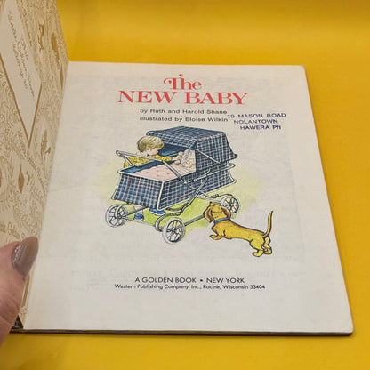 Vintage Golden Book - The New Baby by Ruth and Harold Shane (1975)