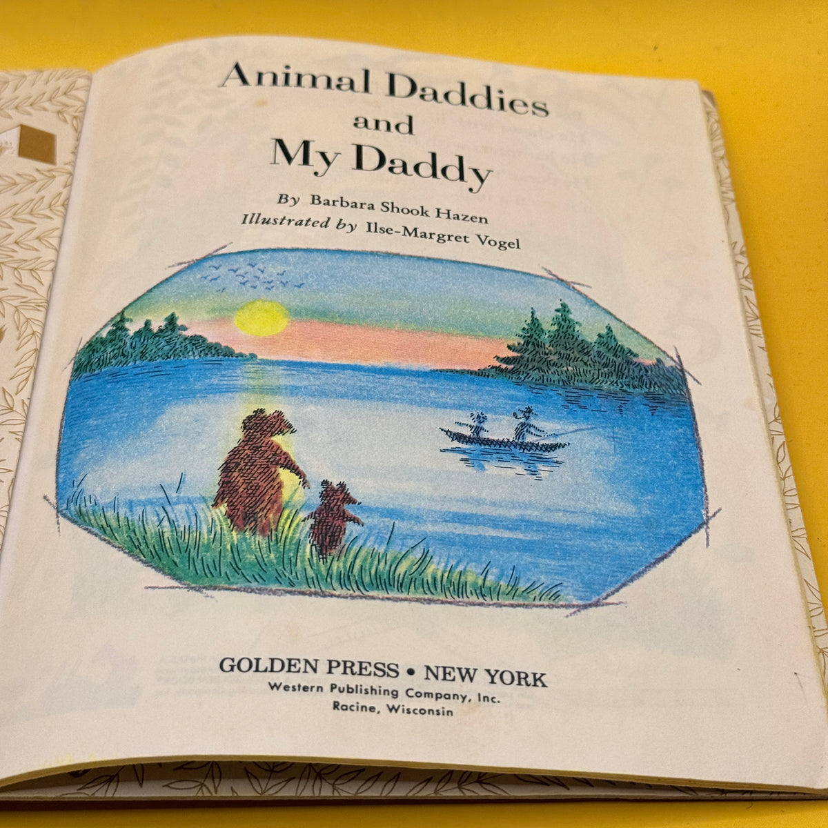 Vintage Golden Book: Animal Daddies and My Daddy by Barbara Shook Hazen (1968)