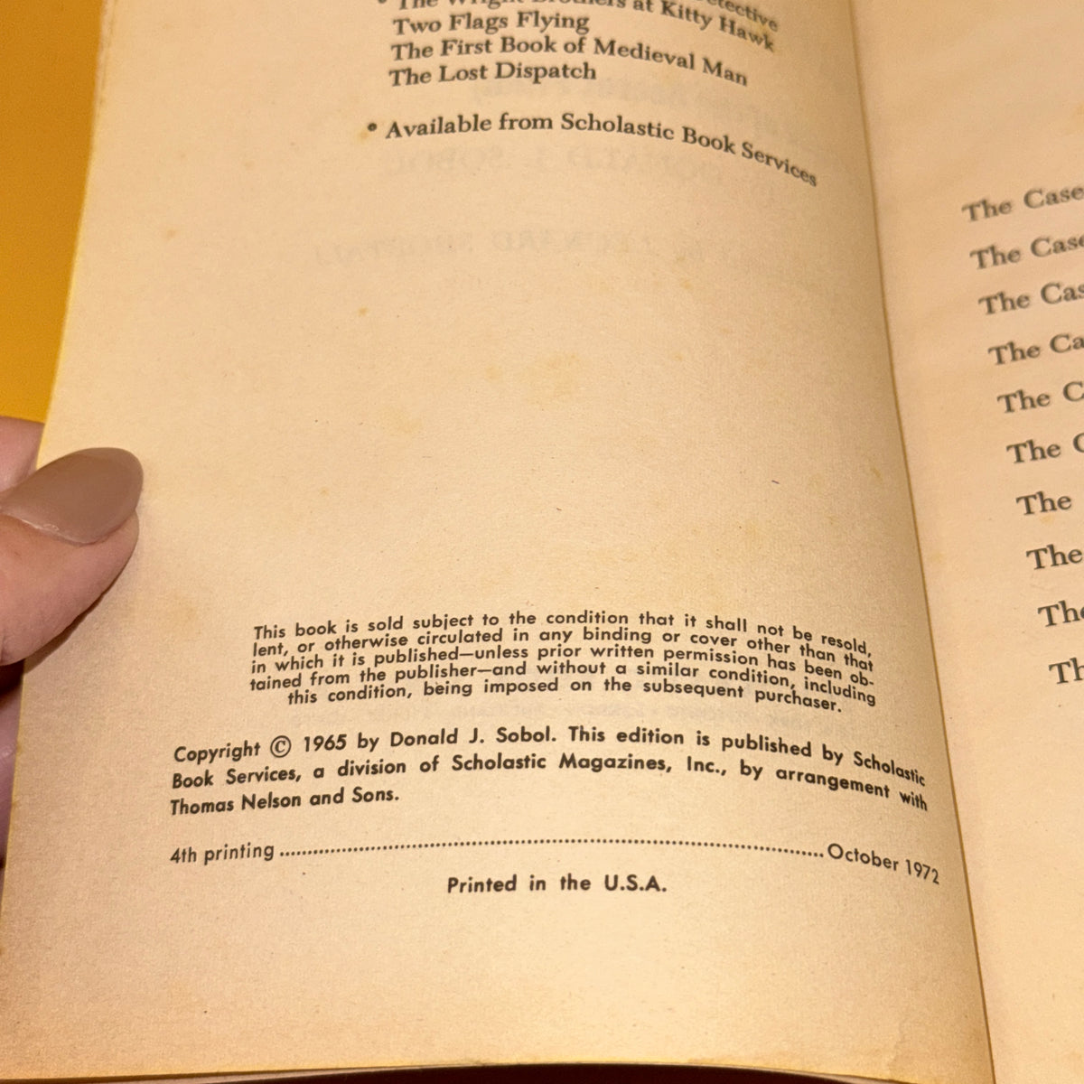 Encyclopedia Brown Strikes Again by Donald J. Sobol (1972)