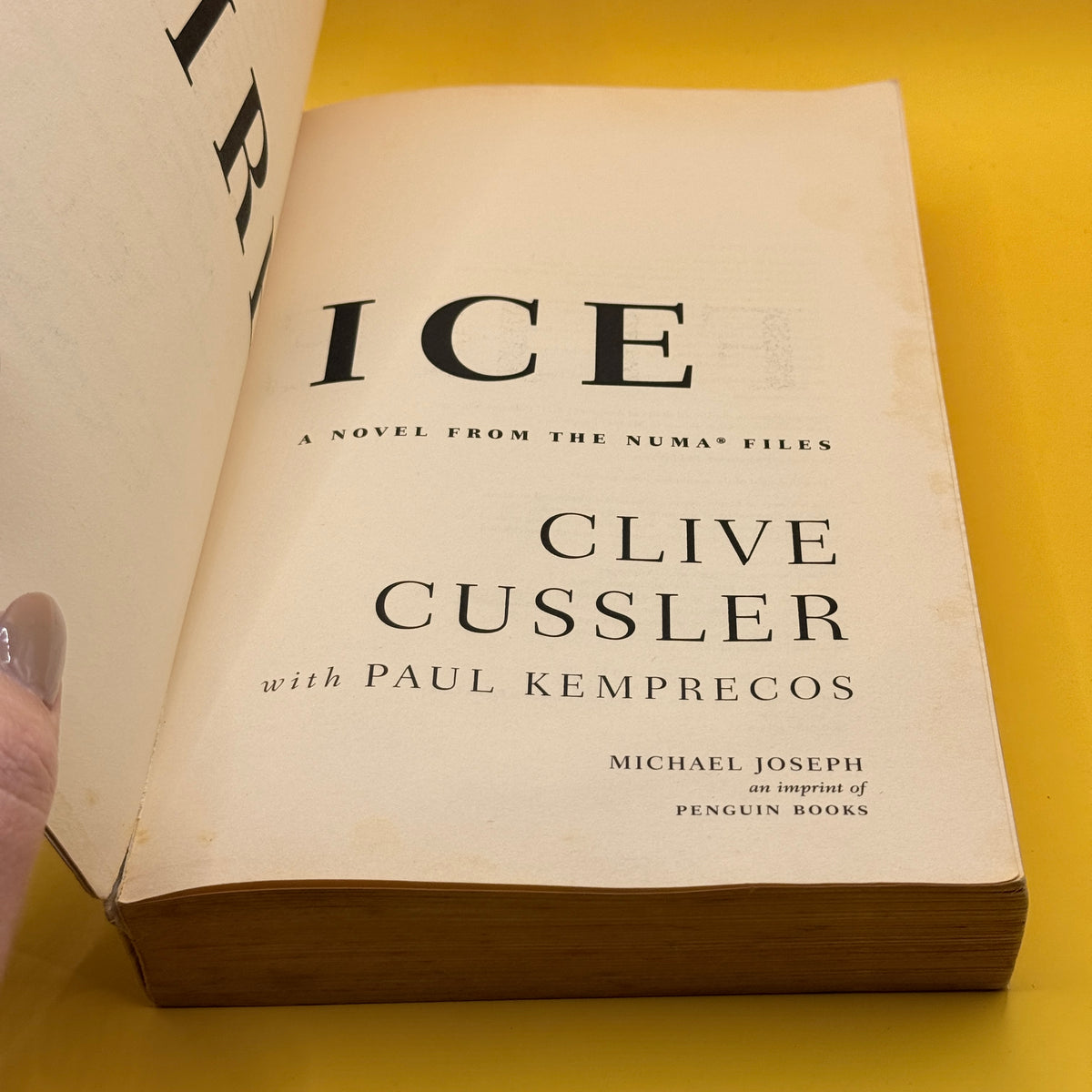 Fire Ice by Clive Cussler and Paul Kemprecos