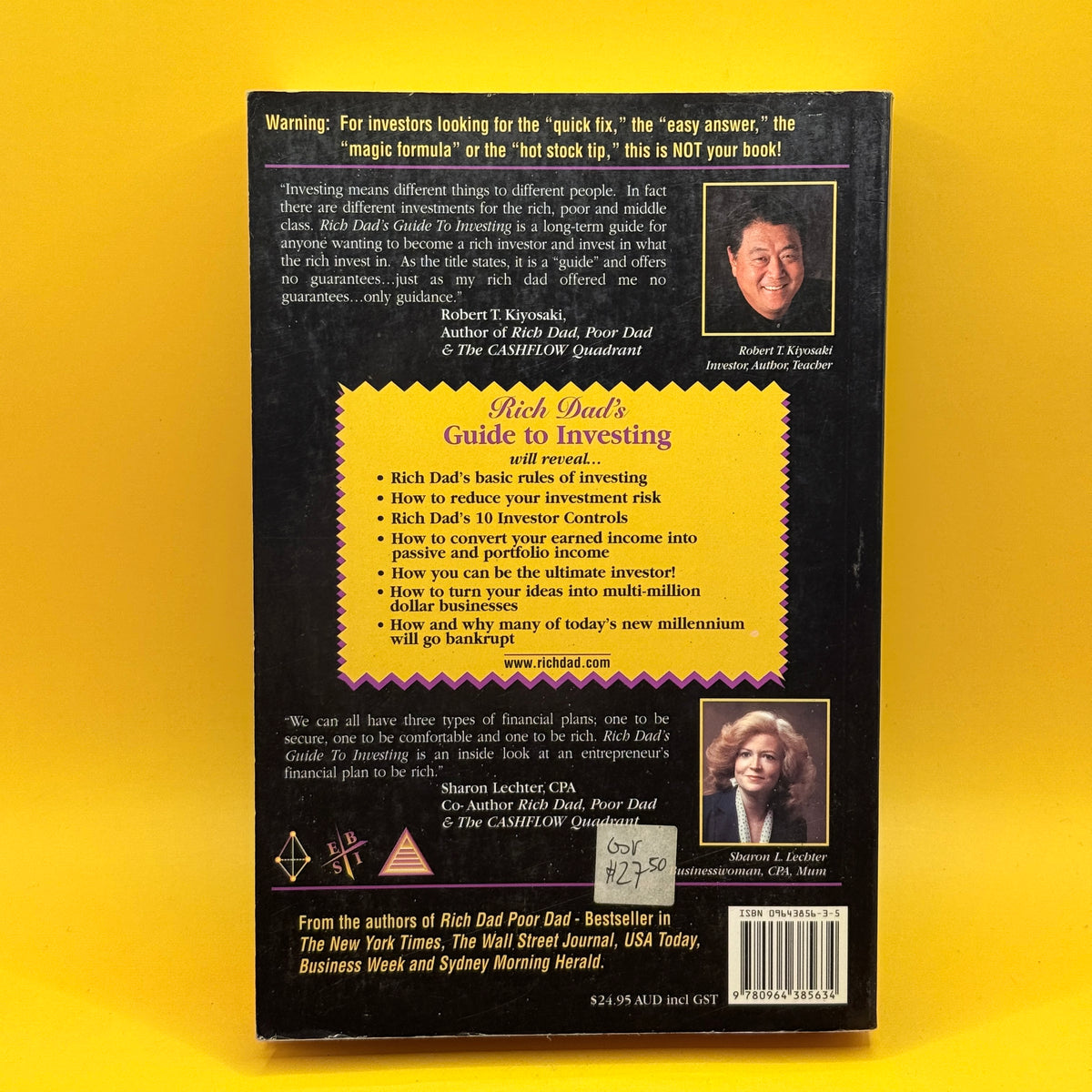 Rich Dad's Guide to Investing by Robert T. Kiyosaki and Sharon L. Lechter