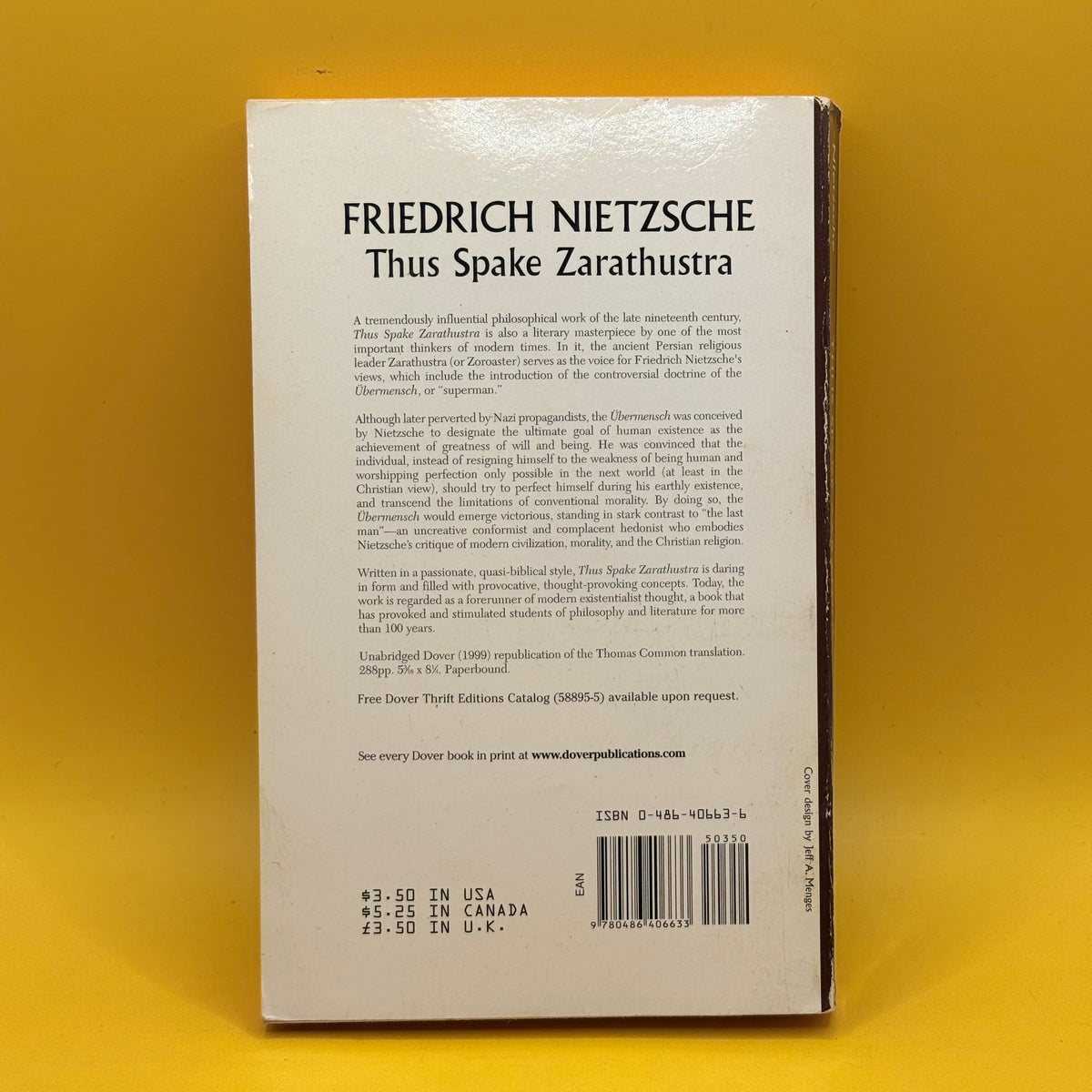 Thus Spake Zarathustra by Friedrich Nietzsche