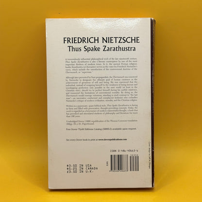 Thus Spake Zarathustra by Friedrich Nietzsche