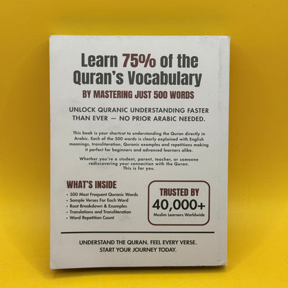 The Top 500 Words That Count for 75% of the Quran by Yaqeen Books