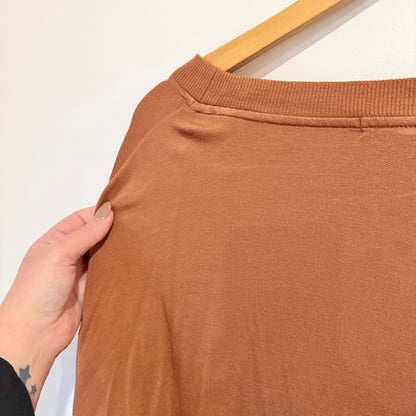 Zest Rust Brown Long Sleeve Top Size XL