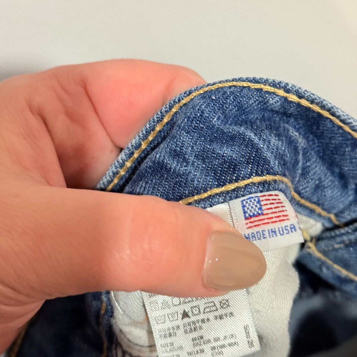 American Apparel Blue High Waisted Denim Shorts Size 26