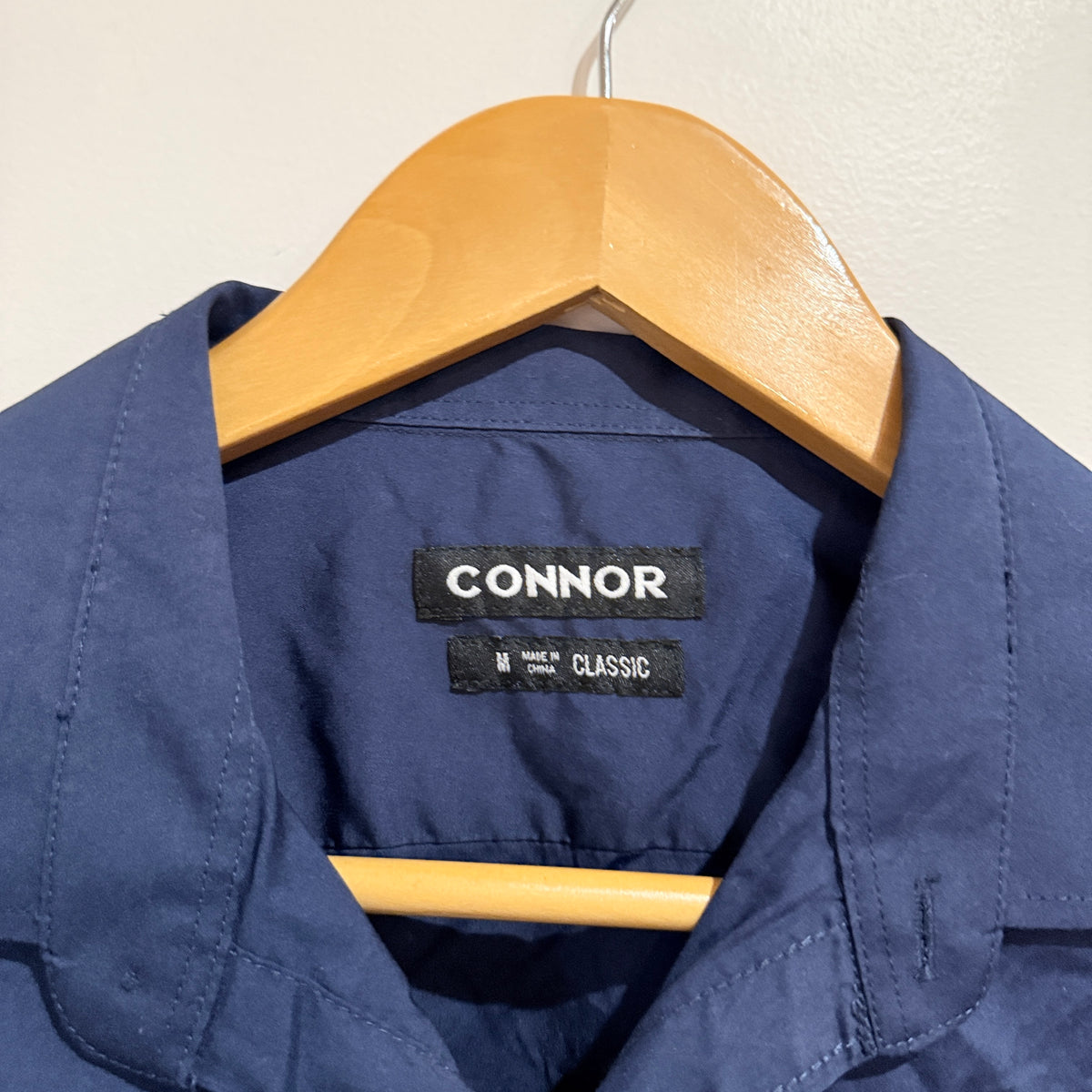 Connor Navy Long Sleeve Classic Shirt Size M
