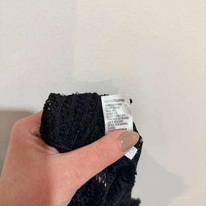 Now Black Crochet Lace Shorts Size 12