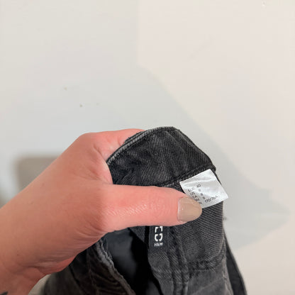 H&M Divided Black Denim Cut Off Shorts Size 12