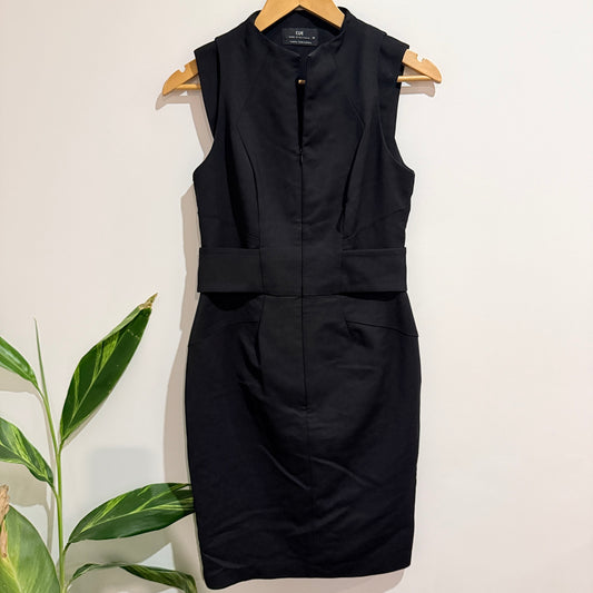 Cue Black Sleeveless Sheath Dress Size 10