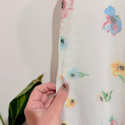 Atmosphere White Watercolour Floral Shift Dress Size 6