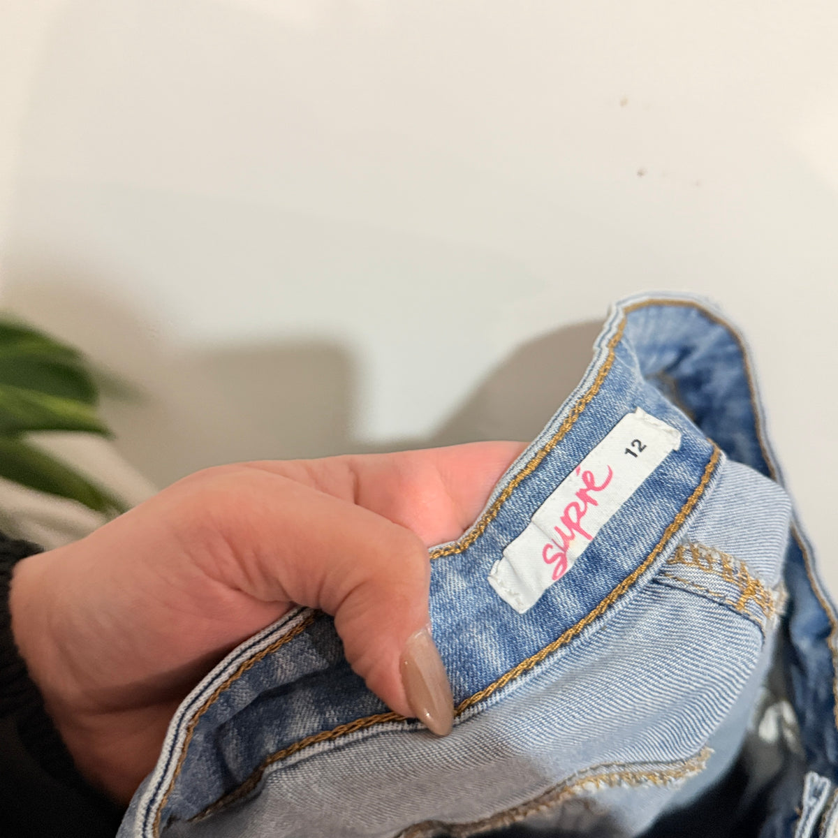 Supre Light Wash Distressed Skinny Jeans Size 12