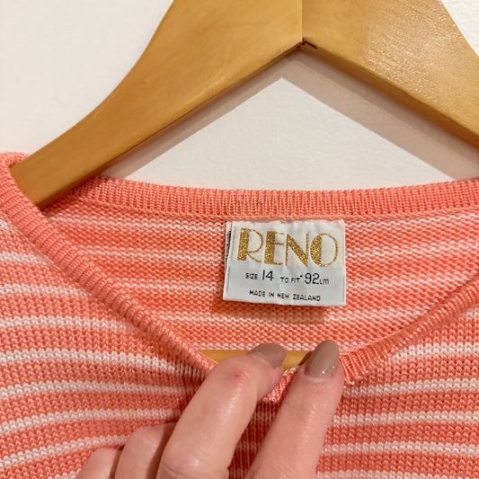 Reno (NZ) Striped Knit Jumper Size 14