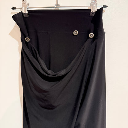 Bettie Monroe Black Draped Front Pants Size S