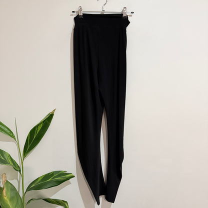 Bettie Monroe Black Draped Front Pants Size S
