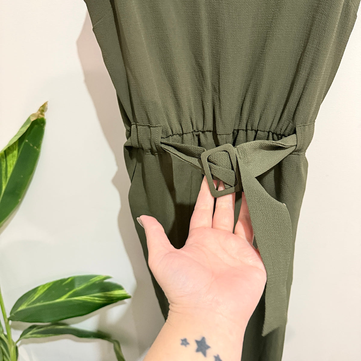 Cotton On Khaki Sleeveless Jumpsuit Size XS