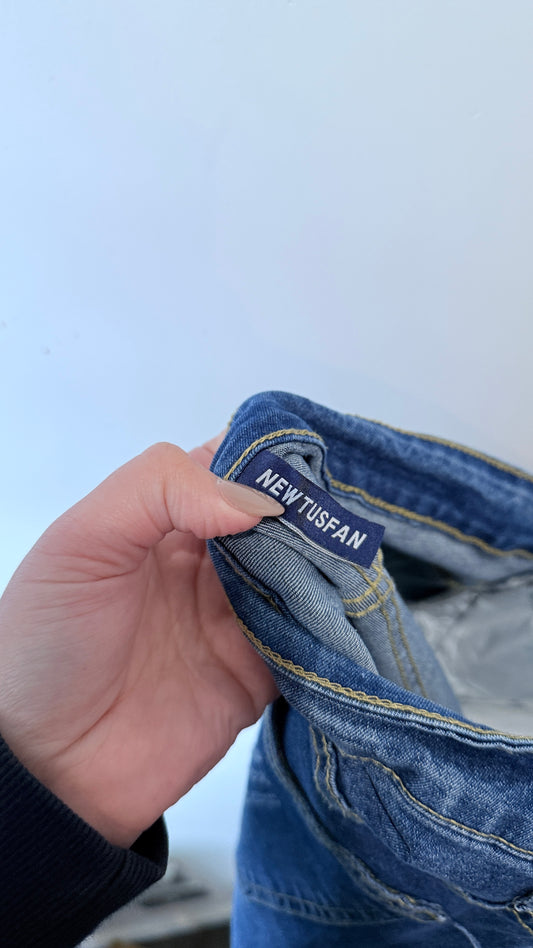 New Tusfan Mid Wash Jeans Size 34