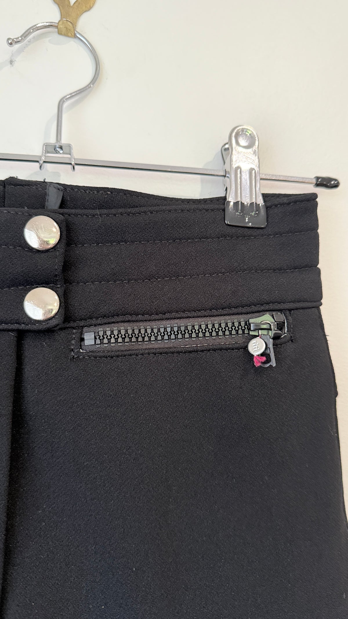 Cevas Black and Grey Quilted Ski Pants - Size 8R