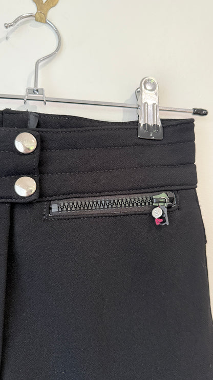Cevas Black and Grey Quilted Ski Pants - Size 8R