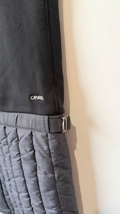 Cevas Black and Grey Quilted Ski Pants - Size 8R