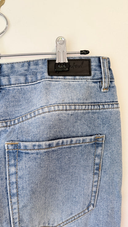 Junkfood Light Wash Straight Leg Jeans Size S