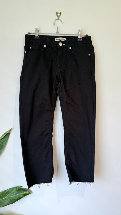 Acne Jeans Hep Black Stretch Jeans Size 25/34