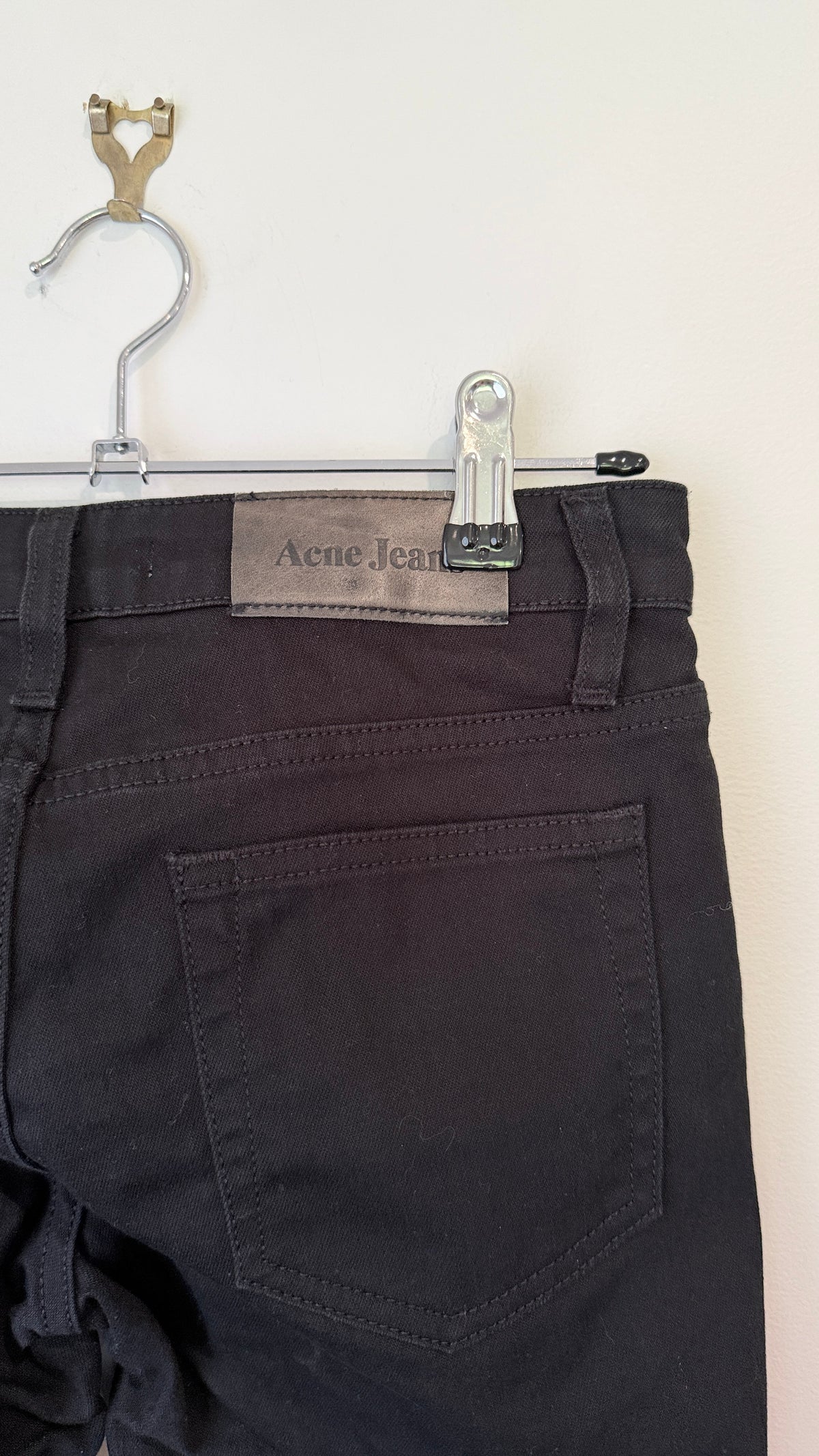Acne Jeans Hep Black Stretch Jeans Size 25/34