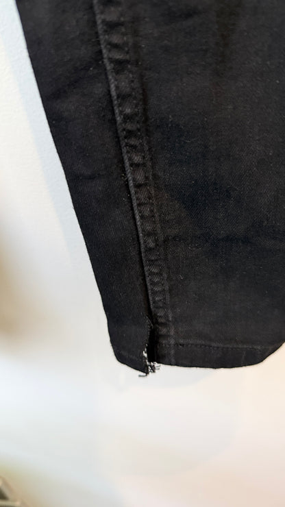 Shine On Label Black Distressed Skinny Jeans Size 8