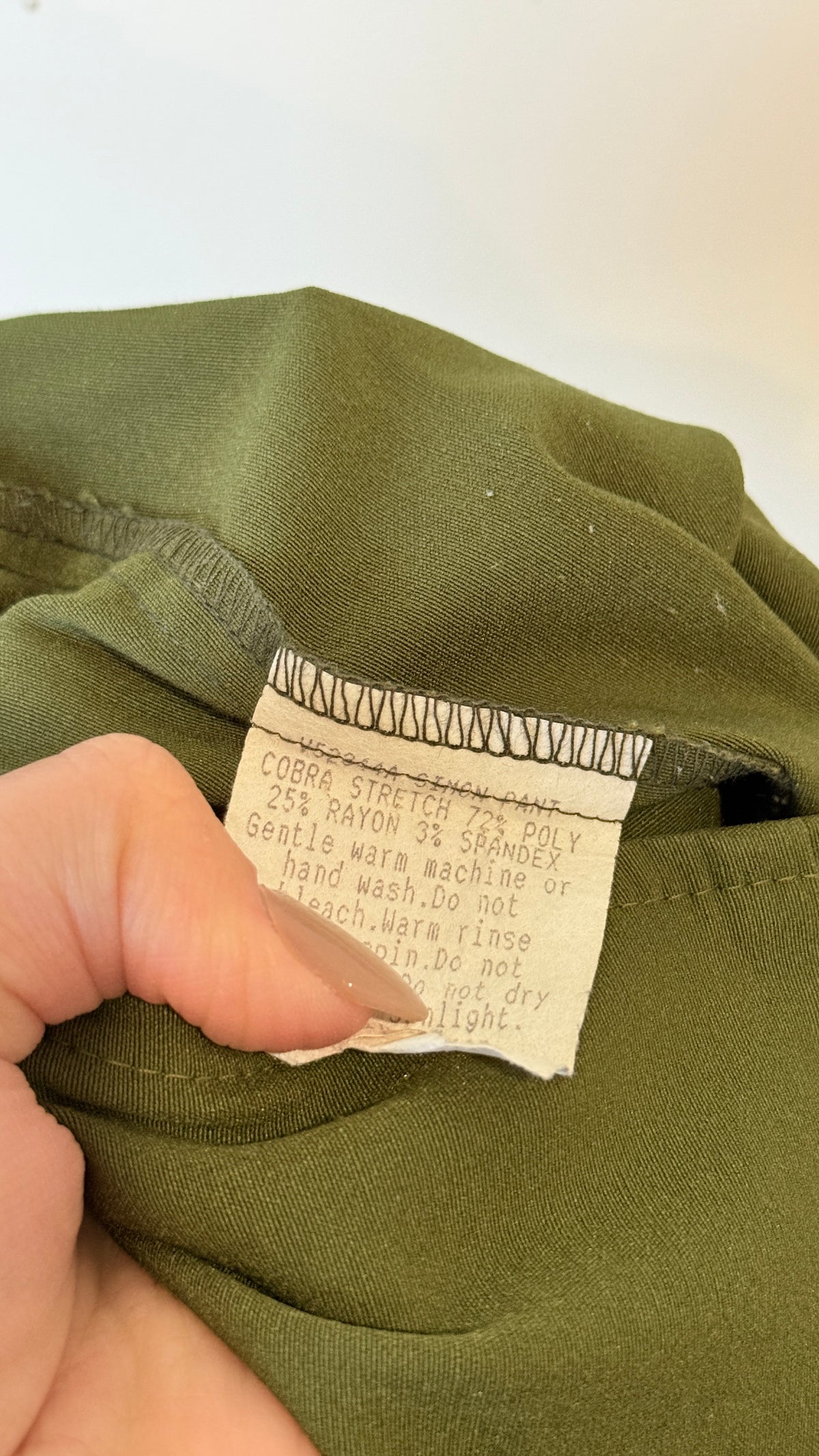 Verge Olive Green Tailored Pants Size 8