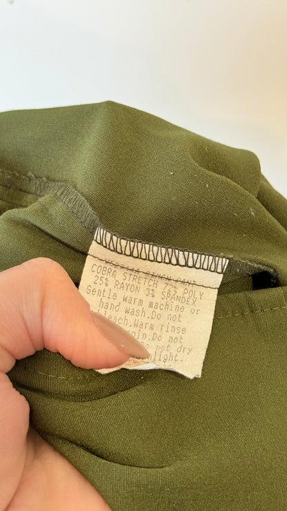 Verge Olive Green Tailored Pants Size 8