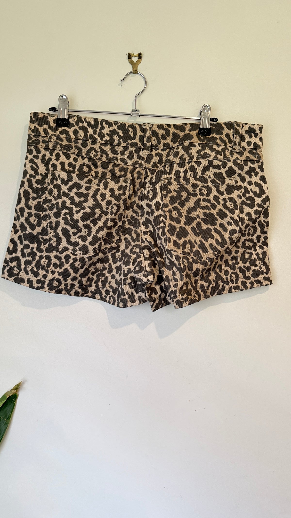 Anko Leopard Print Shorts Size 12