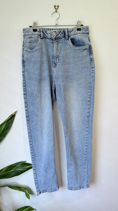 Anko Mum High Rise Light Wash Jeans Size 12